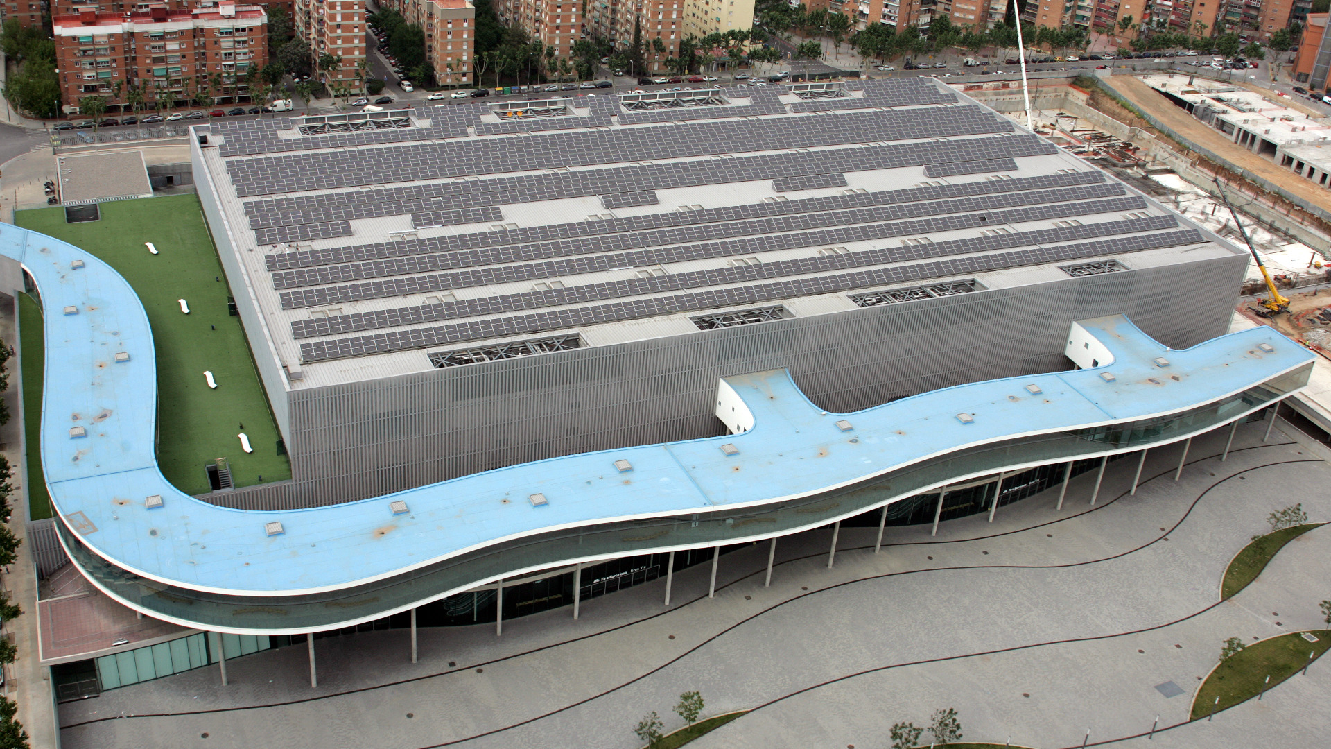 Vista aèria planta fotovoltàica 