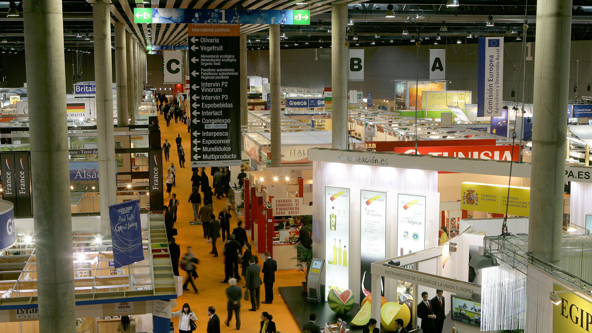 Interior del pavelló